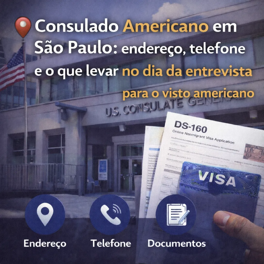 Imagem ilustrativa para o artigo Consulado Americano em São Paulo: endereço, telefone e o que levar no dia do visto da Genuína Conexão